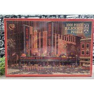 FX Schmid Christmas At Radio City New York 1000 Piece Puzzle NEW